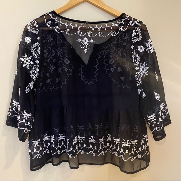 Free People boho sheer top - Picture 2 of 4